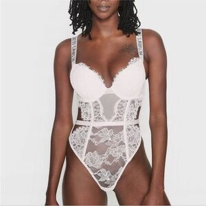 NWOT Victoria's Secret White Lace Teddy